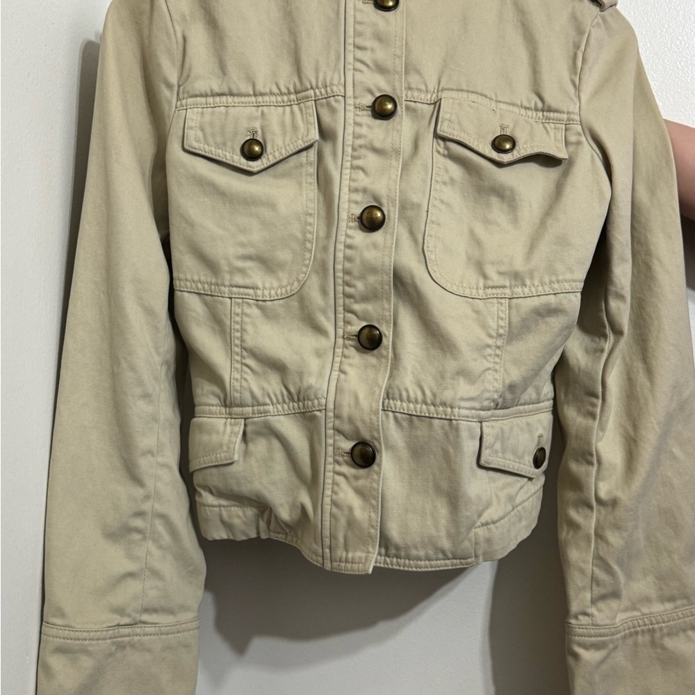 Khaki Button-Up Jacket - image 1